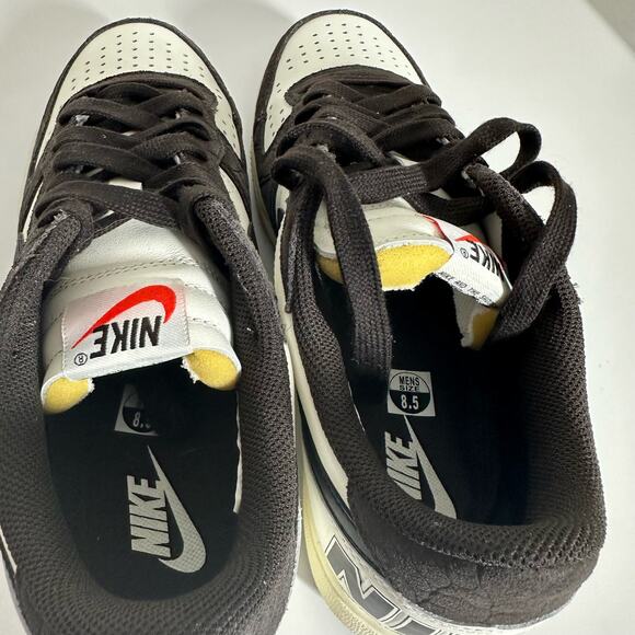 Nike Terminator Low Dunks PRM Black White Croc Sneakers Men's Size 8.5 Panda - Picture 6 of 9